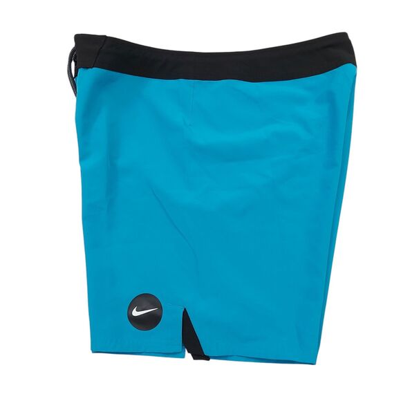 Nike Board Shorts Mens 36 Blue Lightweight Swim Surf Summer Travel Beach Outdoor - Picture 7 of 12